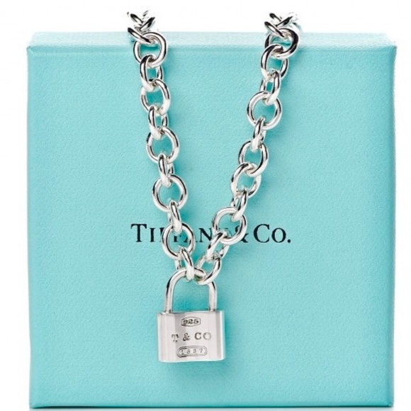 Tiffany & Co. 1837 Lock Charm Necklace In Sterling Silver - Picture 1 of 9